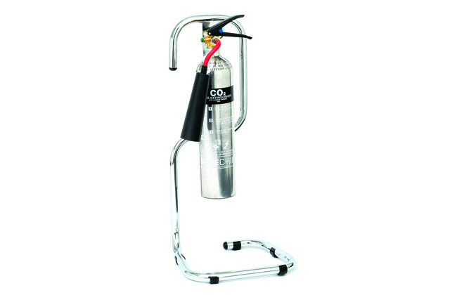 Chrome Fire Extinguisher Stand